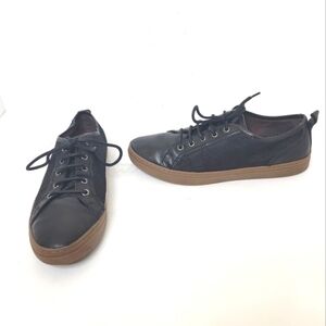 Blake McKay Jay Black Leather Sneakers Lace Up Size 10.5